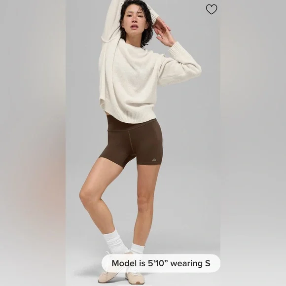 ALO Yoga NWT Unisex Wool Cashmere New Class Crewneck Sweater Bone Heather Size M - Picture 5 of 12